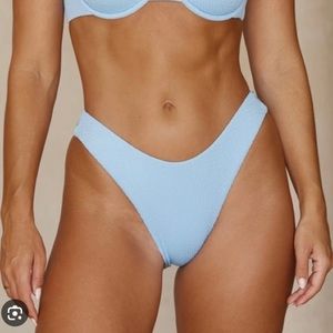 Monday Swimwear Small Seychelles Bottoms in Periwinkle Crinkle